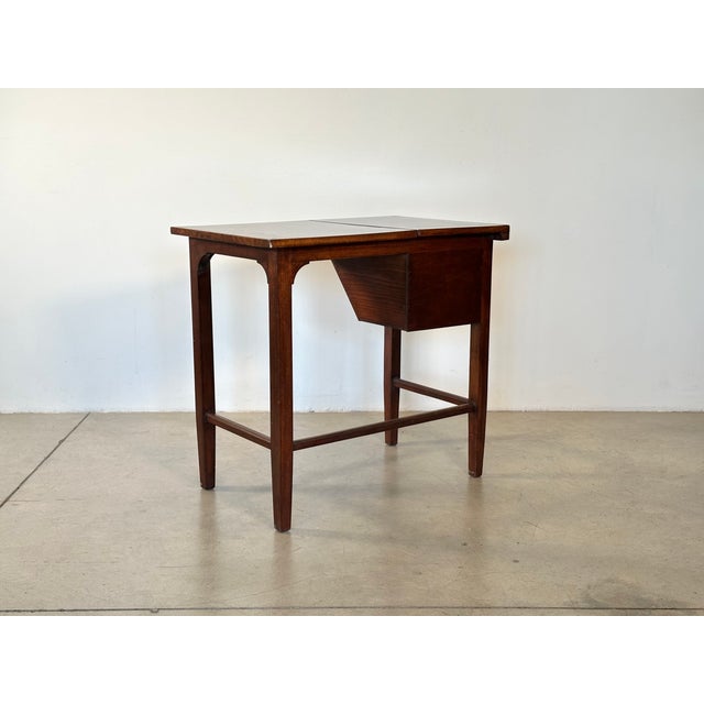 Vintage Wooden Writing Table, 1950s For Sale - Image 15 of 18