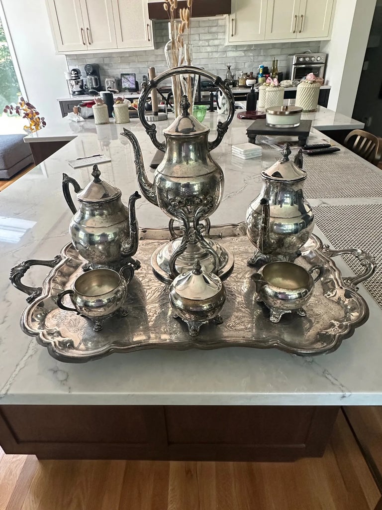 Vintage F. B. Rogers Silverplate Coffee and Tea Service- 10 Pieces