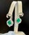 5 Ct Natural Zambian Emerald Earring & 2 Ct Diamond , Rose Cut Diamond Earring For Sale - Image 4 of 8