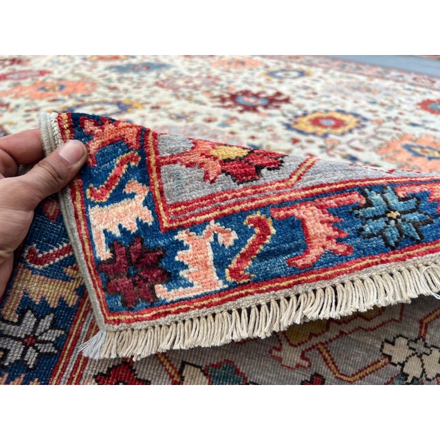 Textile Boho Chic Persian Sultanabad Wool Rug – 9’1” X 12" For Sale - Image 7 of 7