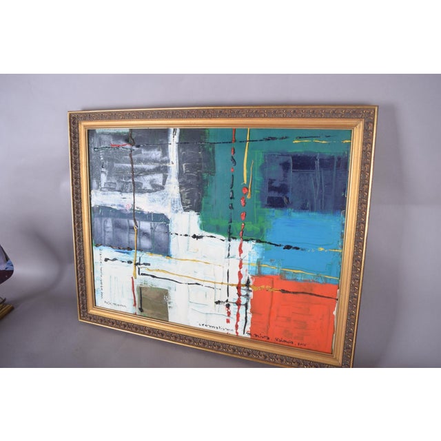 M. Miota, Cromatismo, Early 21st Century, Oil Painting on Canvas, Framed For Sale - Image 4 of 10