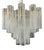 Murano Glass Tube Chandelier, 1990 For Sale