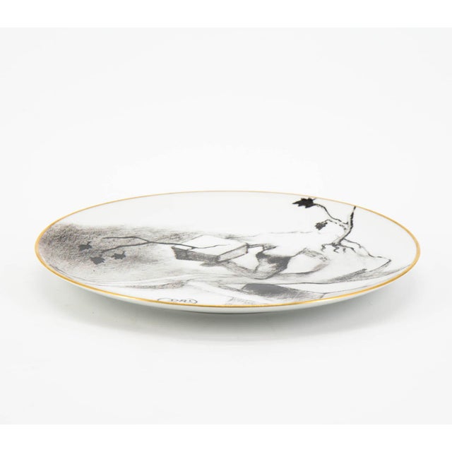 Black The Four Seasons Plates by Salvador Dalì, 1970s, Set of 4 For Sale - Image 8 of 14