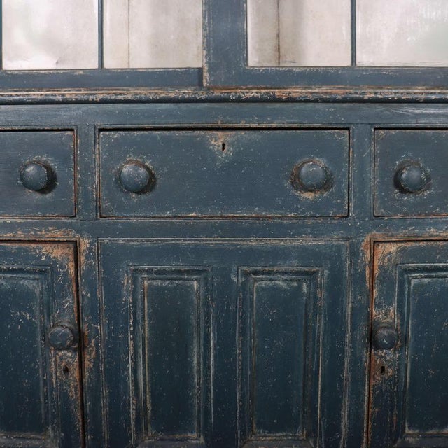 19th Century English Glazed Kitchen Dresser For Sale - Image 4 of 16