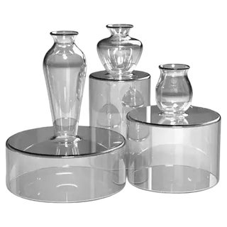 Milo Round Transparent Vases by Mason Editions, Set of 3 For Sale