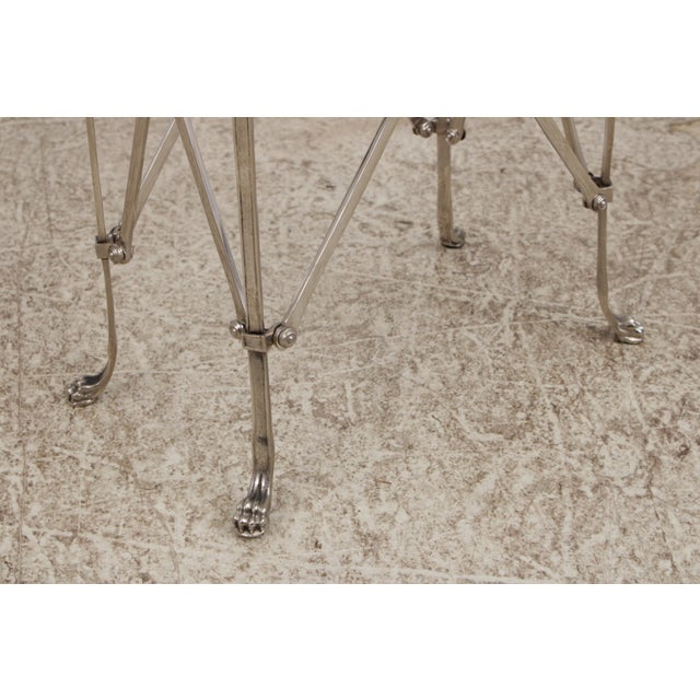 Ralph Lauren Mirror & Chrome Accent Table For Sale In Philadelphia - Image 6 of 16