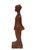 Very nice hand-carved wooden girl, with her hands on her back. standing on a base. Attributed to Joop Hekman (1921-2013)...