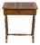 Italian 19th Century Walnut Side Table with Inlaid Banding and Turned Legs For Sale