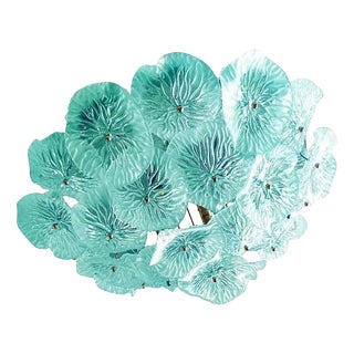 Italian Flush Mount in Murano Glass by Simoeng For Sale