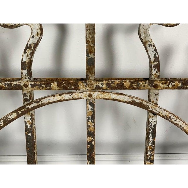 19th Century 19th Century Rustic Wood and Wrought Iron Panel, Hand-Carved, France For Sale - Image 5 of 14