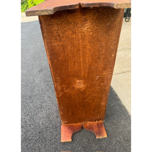 Antique Early 19th Century 6 Board Pine Blanket Chest For Sale - Image 11 of 11