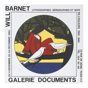 Galerie Documents (Circe II), Will Barnet Serigraph Poster