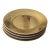 1990s Set of 4 Canape Plates Carat All Gold by Philippe Deshoulieres Limoges France Porcelain Dinnerware For Sale