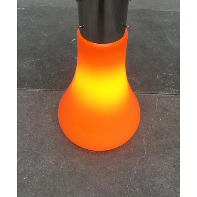 1960s Mid-Century Italian Glass Floor Lamp attributed to Mazzega For Sale - Image 5 of 15
