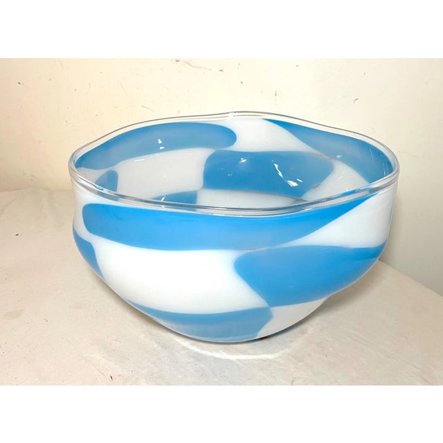 Contemporary Huge Blown Harry Stuart RPM Studio Centerpiece Bowl Art Glass Sculpture Vase For Sale - Image 3 of 12
