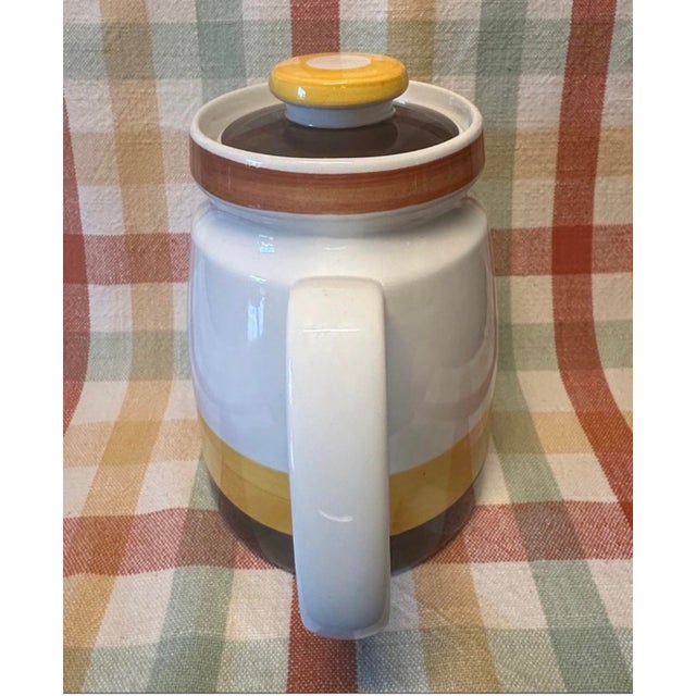 1970s Vintage 1970s Rorstrand Fokus Pattern Coffee/ Tea Pot For Sale - Image 5 of 7
