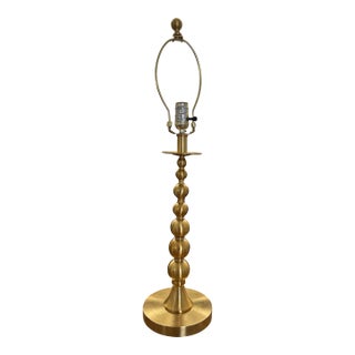 Lauren Ralph Lauren Brushed Gold Stacked Sphere Single Buffet Tall Lamp Base For Sale
