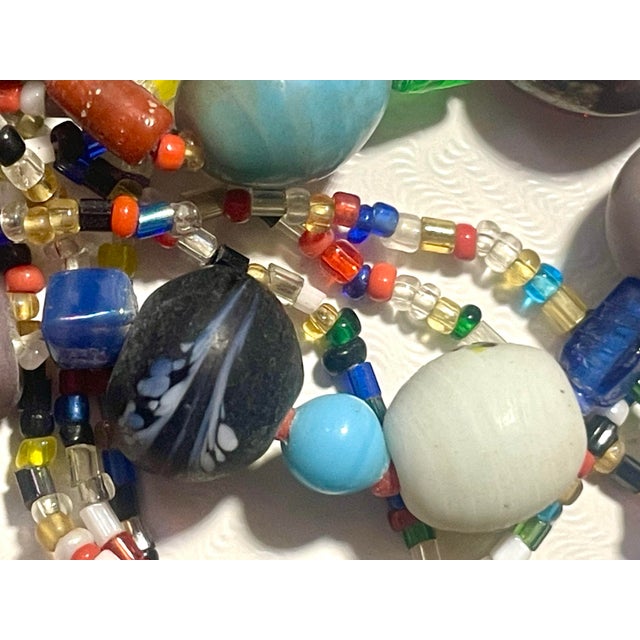 Tribal Antique European Trade Bead Necklace (Primarily Bohemian/Czech and Venetian/Murano) For Sale - Image 3 of 11
