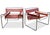 Silver Wassily B3 Armchair in Chrome and Tan Leather from Marcel Breuer For Sale - Image 8 of 12
