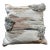 Contemporary Light Blue and Brown Fringe Pillows For Sale