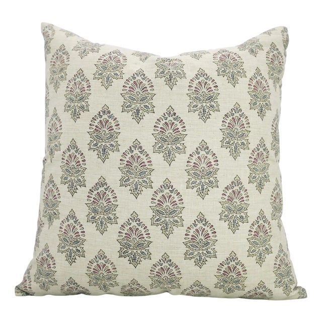 Fabdivine- Ethnic Hand Made Block Print Cushion Cover-22"x22" For Sale