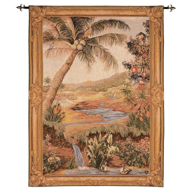 This beautiful tapestry is woven on a jacquard loom by skilled weavers, keeping alive the centuries old tradition of...