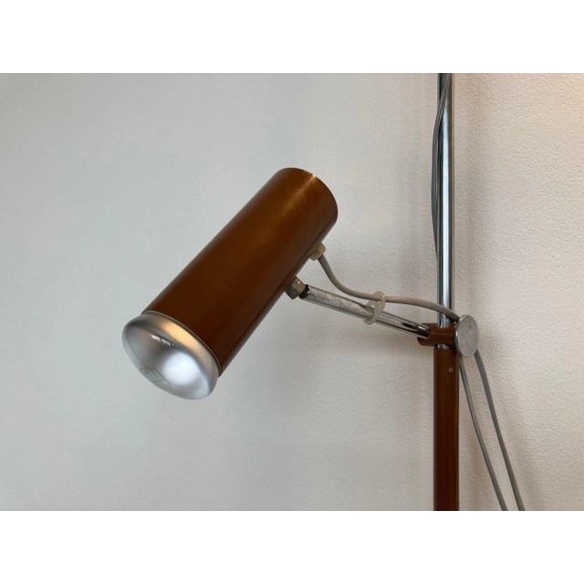 Metal Mid-Century Floor to Ceiling Lamp by Josef Hurka for Napako, 1960s For Sale - Image 7 of 8