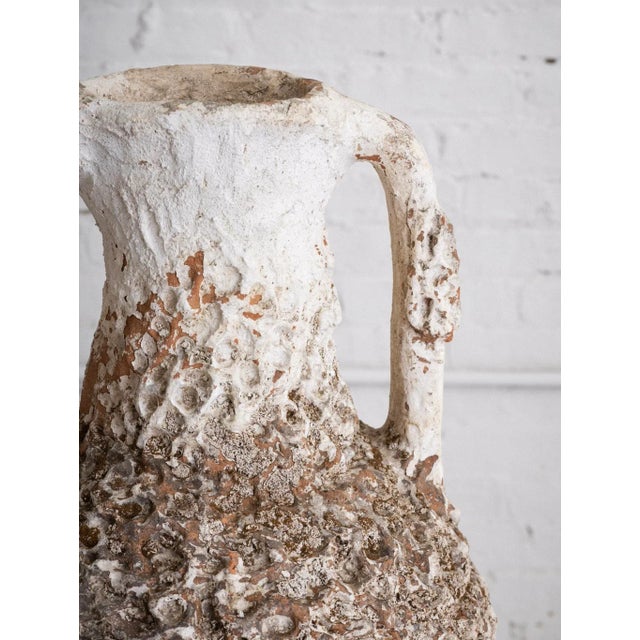 Antique Italian Earthenware Vessel on Iron Stand For Sale - Image 10 of 12