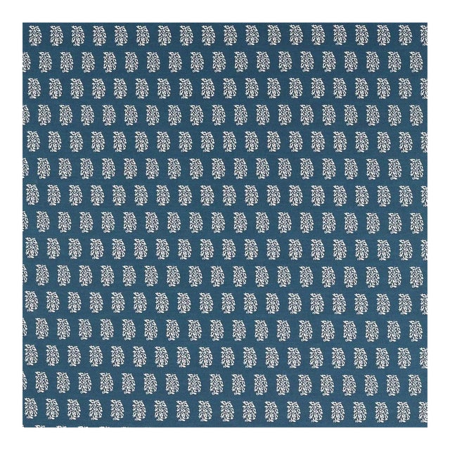 Sanderson Bagru Fabric in Indigo - a sample For Sale