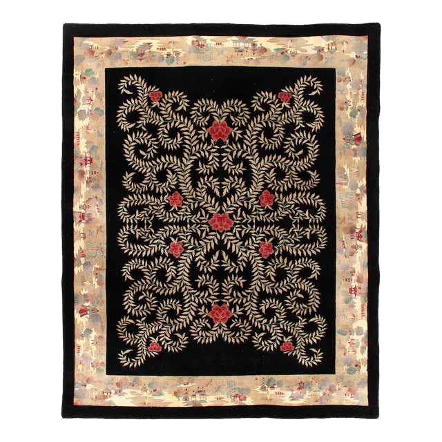 Pasargad DC Antique Chinese Art Deco Runner Rug For Sale