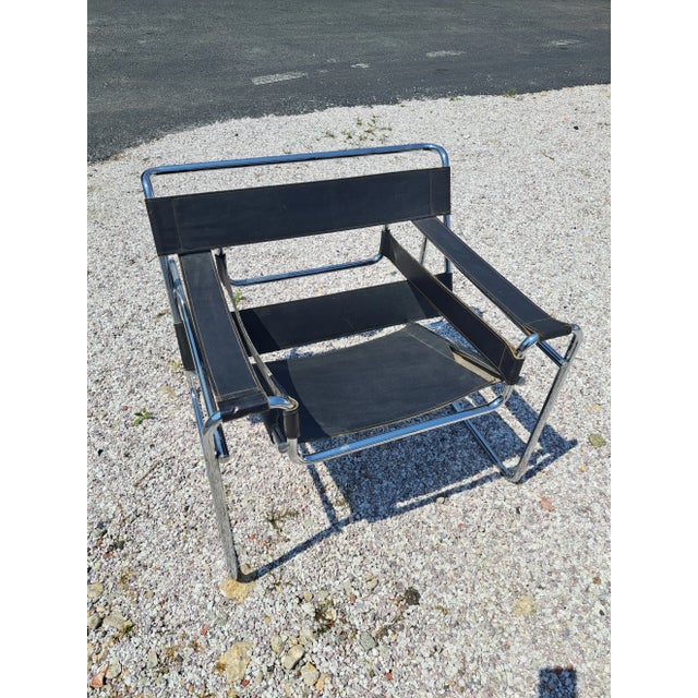 Authentic Gavina Breuer Wassily Chair, Italy For Sale - Image 12 of 13