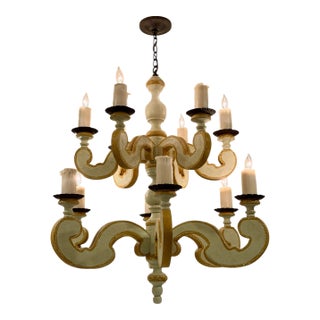 Paul Ferrante Two Tier French Country Chandelier For Sale