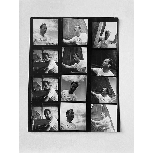 Philippe Halsman (1906 - 1979) Humphrey Bogart 1944 Silver contact sheet Format 25 x 20 Buffer This piece is attributed to...