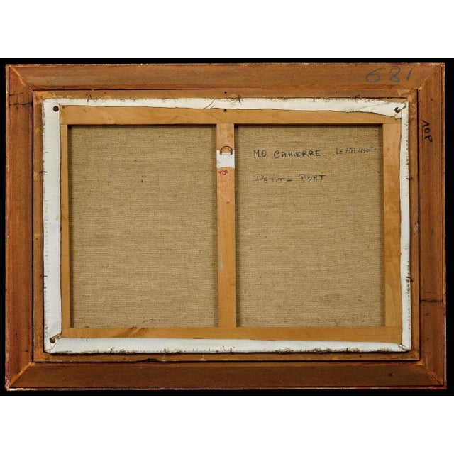 French Post-Impressionist Artist, Petit Port du Havre, 1965, Oil on Canvas, Framed For Sale - Image 4 of 18