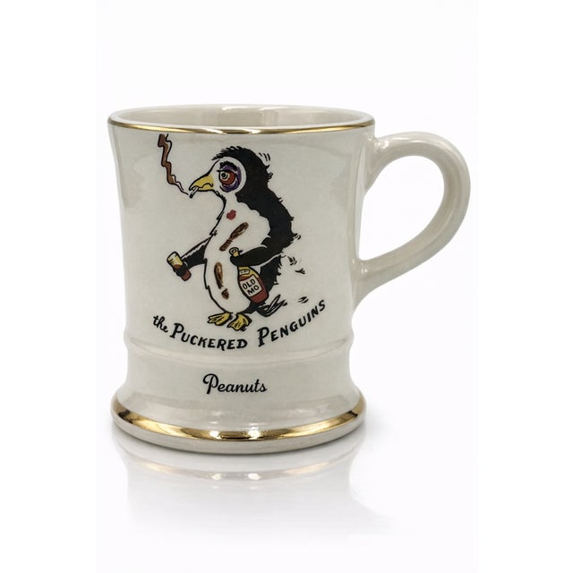 Vintage Operation Deep Freeze Antarctica Puckered Penguins Ceramic Mug For Sale - Image 9 of 10