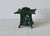 1970s 1970s Toro Japanese Iron Hanging Lantern in Green Takaoka For Sale - Image 5 of 9