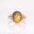 Contemporary 2.3cts Opal Ring With Natural Diamonds Accents: Solid 14k Rose Gold, Oval 11x9mm For Sale - Image 3 of 8