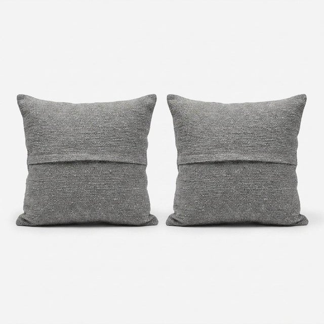 Tribal Oushak Rug Pillow Cover 24'' X 24'' - Set of Two For Sale - Image 4 of 4