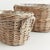Woven by hand in a thick Kubu rattan that is claydyed & dried in the sun, these sturdy oval planters are the epitome of...