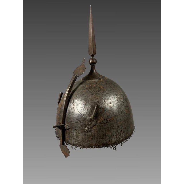 Kulah-Khud Helmet in Steel, 1796 For Sale - Image 6 of 6