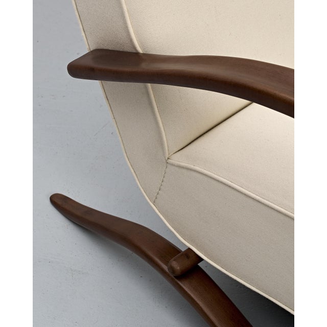 Beige H-269 Lounge Chair by Jindrich Halabala, 1940s For Sale - Image 8 of 18