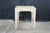 Late 20th Century Hollywood Regency Style Cream Painted Square Bunching Table 22" For Sale - Image 12 of 17