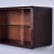 Mid-Century Modern Italian Mid Century Wall Cabinet in Walnut With Glass Doors and Interior Shelves For Sale - Image 3 of 9