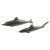 Mid 20th Century Brazilian Hand-Carved Ironwood Sculpture of Whale and a Shark - Set of 2 For Sale - Image 13 of 13