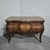 Very good French marquetry two drawer commode chest of drawers on the large size, ormolu handles and mounts, and a...