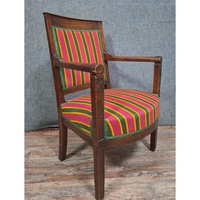 Empire Office Chair in Walnut For Sale - Image 4 of 8