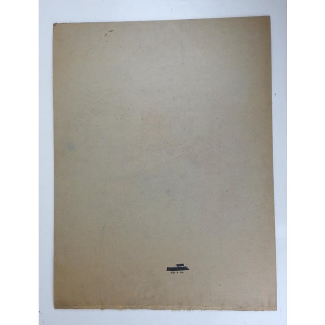 Early 20th century impressionist pastel and watercolor on artist board landscape painting of country road attributed to...