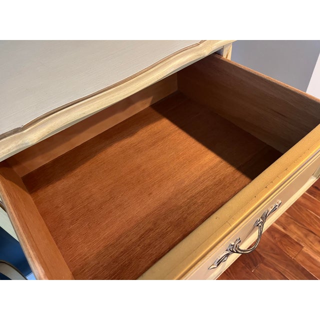 Wood Vintage Henry Link French Country Provincial Tall 6-Drawer Dresser For Sale - Image 7 of 8