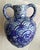 Navy Blue Late 20th-Century Safi-Style Earthenware Dual-Handled Pottery Vessel Drenched in Deep Cobalt Blue & Byzantium Purple, Mexico For Sale - Image 8 of 18