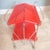 Red Vintage Italian Ellisse Red Two-Tier Folding Trolley, 1970s For Sale - Image 8 of 15
